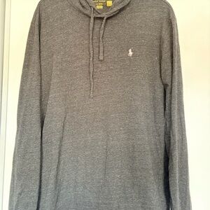 Polo by Ralph Lauren Heather Gray Hooded Long-Sleeve Pullover Tee